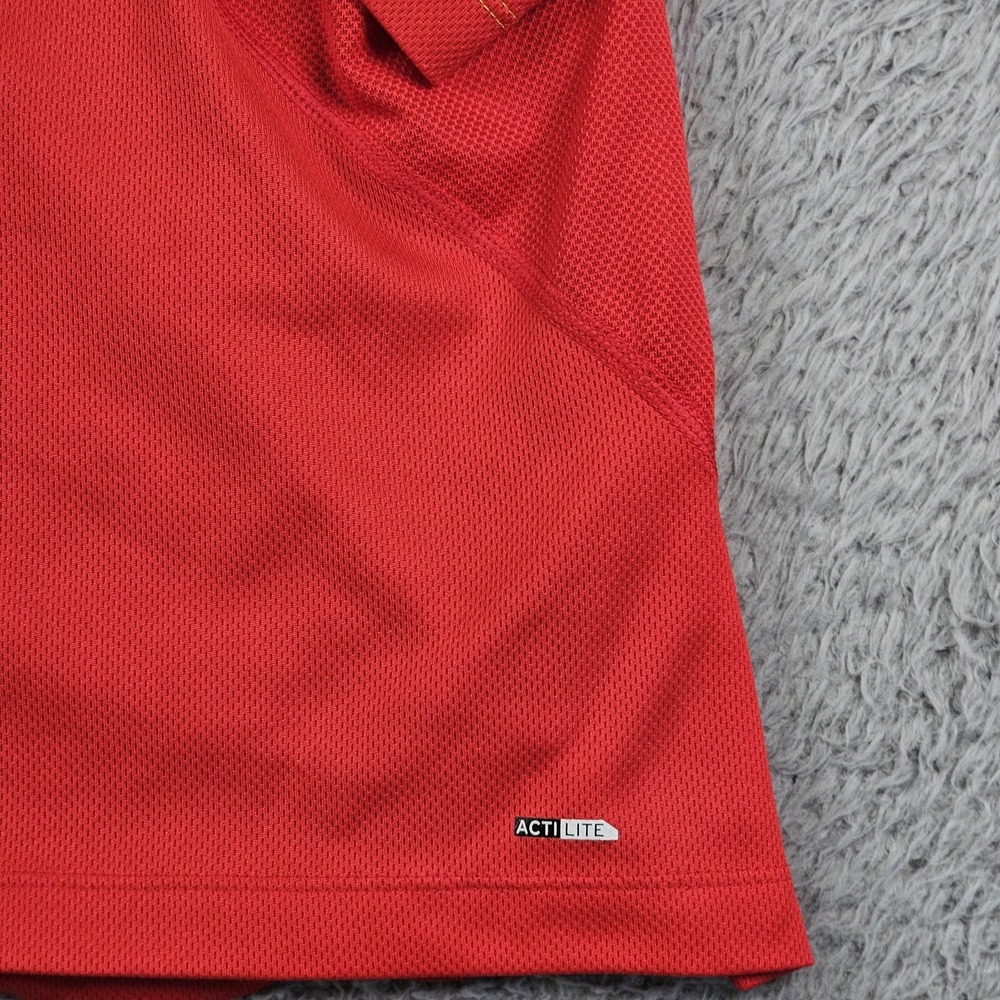 Salomon Pullover Mens Large‎ Red ACTI LITE 1/4 Zip Running Long Sleeve Top - Picture 3 of 13